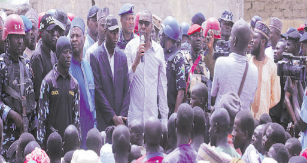 Following Visits to Marte and Kala-Balge, Zulum Arrives in Wulgo.