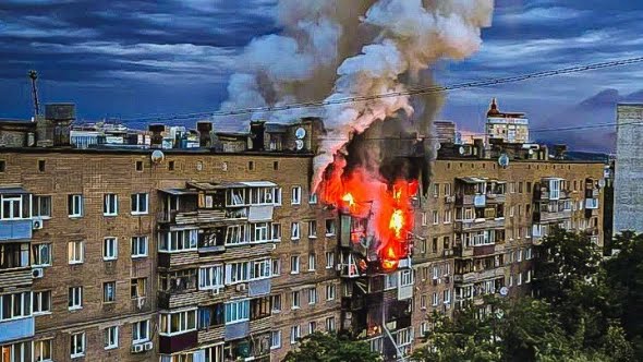 Massive Drone Strike Hits Kharkiv, Ukraine’s Second-Largest City.