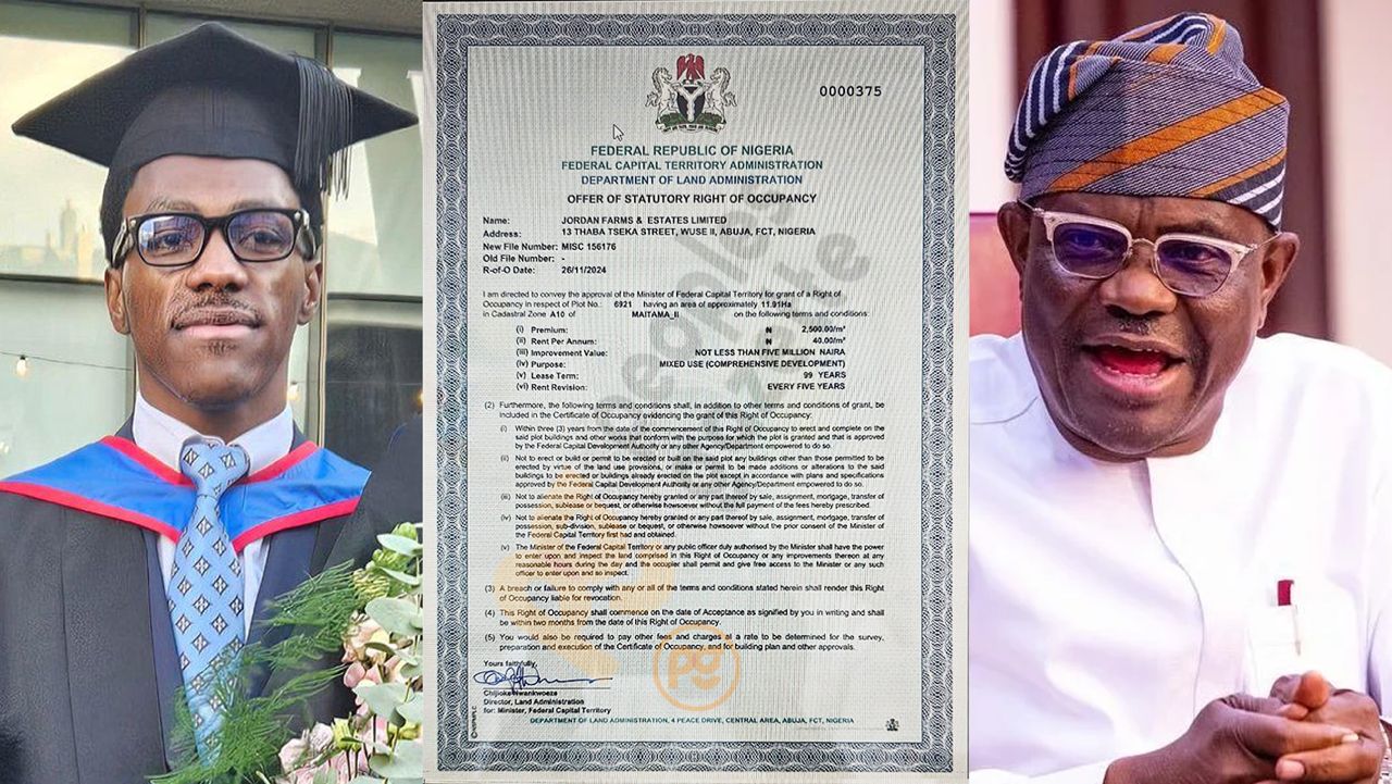 EXCLUSIVE: Wike Accused of Allocating Billions in Abuja Land to His Sons.